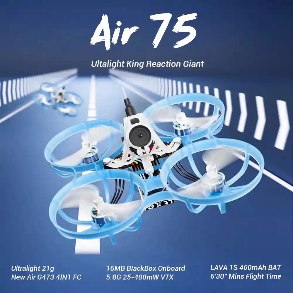 BETAFPV Air75 Brushless Whoop Quadcopter ELRS 2.4G FPV Drone Tidesmit