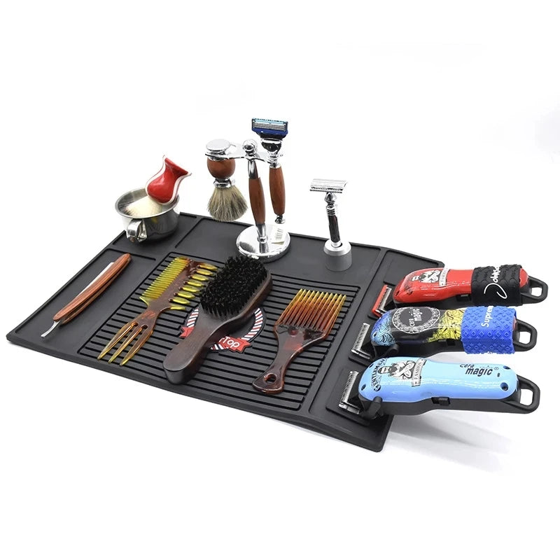 Magnetic Barber Tool Tray Heat Resistant Silicone Pad - Tidesmit Massage Chairs Tidesmit