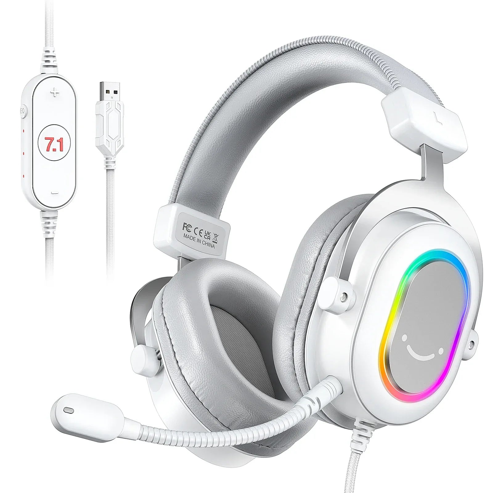7.1 Surround Sound RGB Gaming Headset with Microphone - Tidesmit Tidesmit