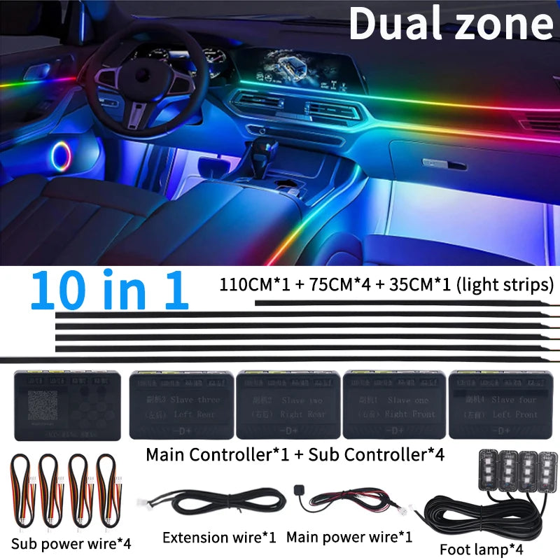 Professional LED Ring Light Kit with Adjustable Color Temperature 10 in 1 Symphony Tidesmit