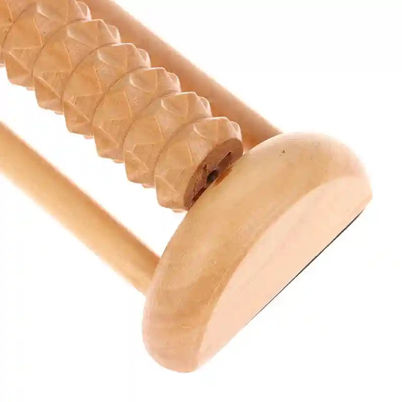 Wooden Foot Massager Roller | Deep Tissue Reflexology Tool Massage Roller Tidesmit