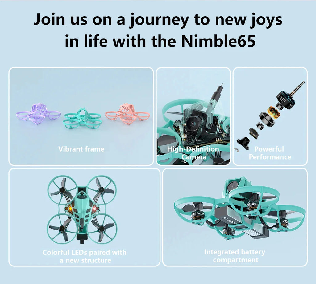 65mm FPV Whoop Drone: Analog 1S Mini Quadcopter | Tidesmit Tidesmit
