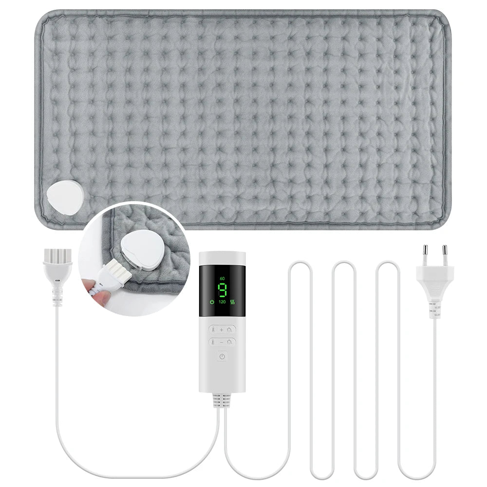 Electric Heating Pad for Back Pain Relief - 9 Heat Settings | Tidesmit Back Massage Instrument EU Plug Tidesmit