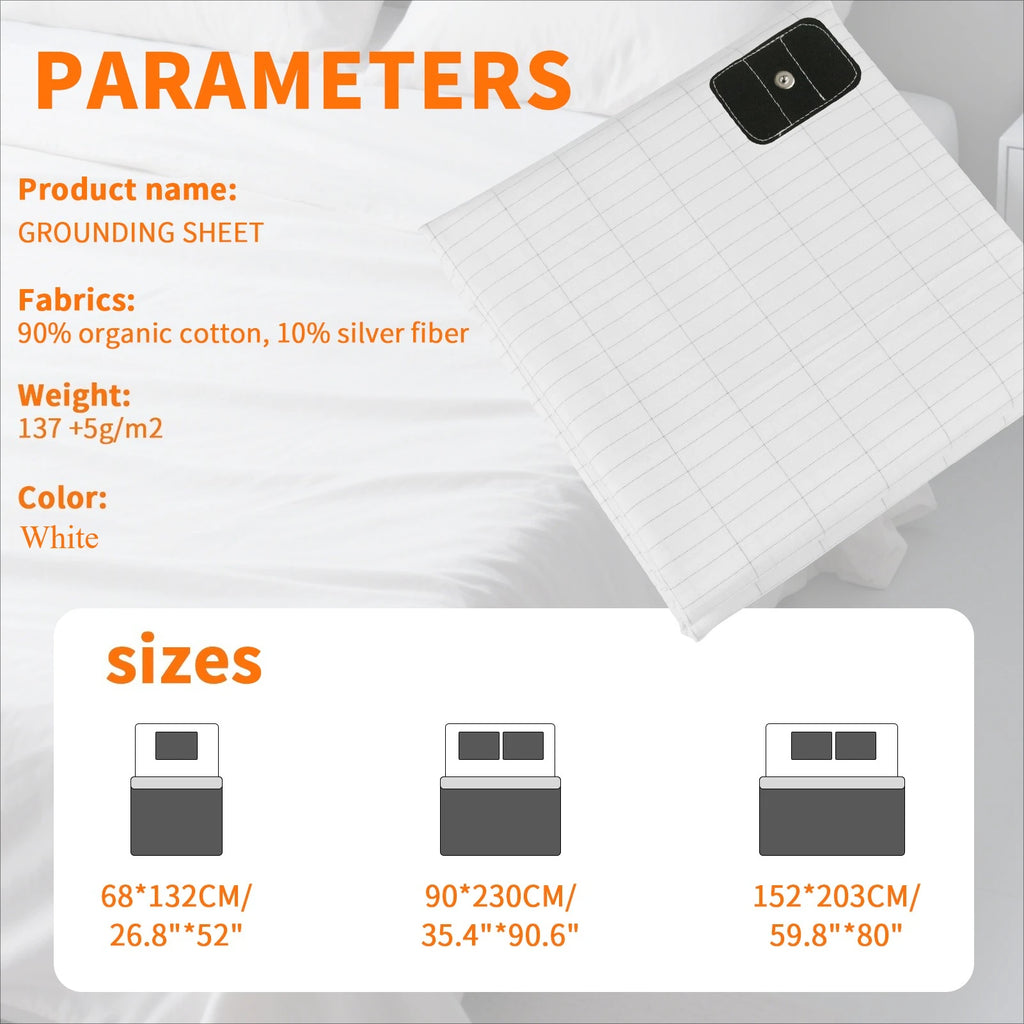 6 Size Grounding Mat Soft PU Pad for Improves Sleep Enhanced Circulation Reduces Pain Home Yoga Foot Mat Table Desk Rug