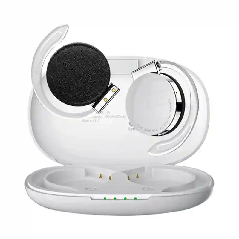 Wireless Bluetooth Over-Ear Headphones with Active Noise Cancellation White Tidesmit