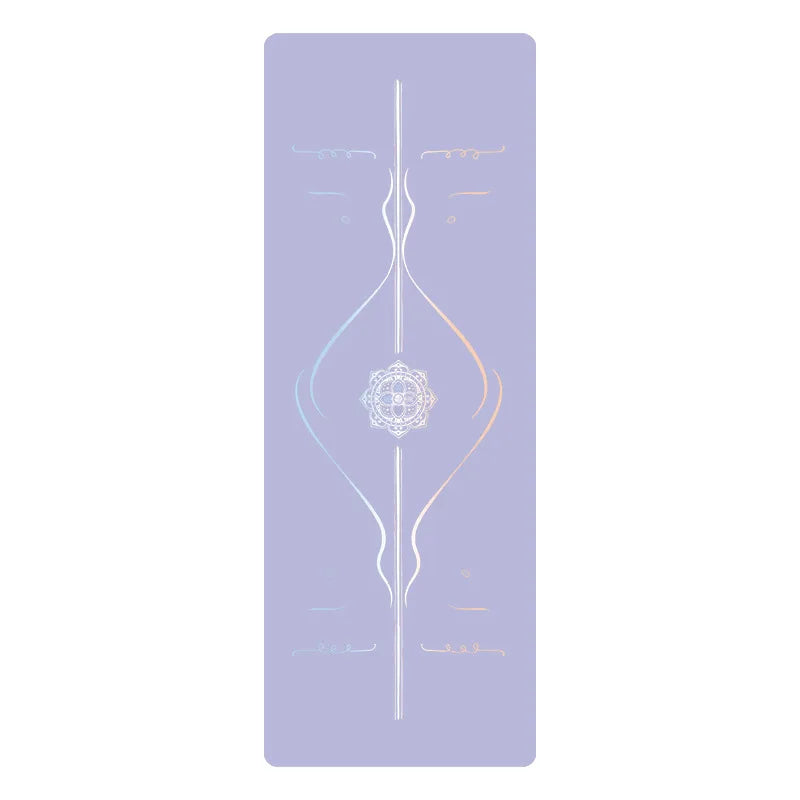 Professional PU Natural Rubber Yoga Mat, Non-Slip Grip Thickened Shock-Absorbing Exercise Dance Fitness Mat