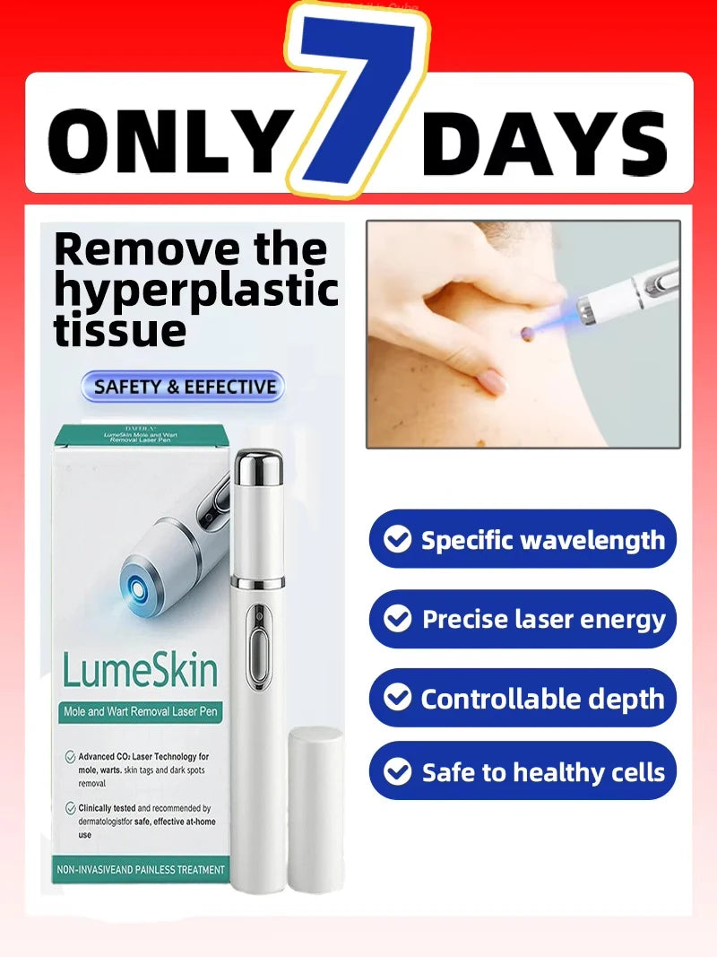 Blue Light Skin Tag & Wart Removal Pen | Precision Wellness Tool Back Massage Instrument Tidesmit