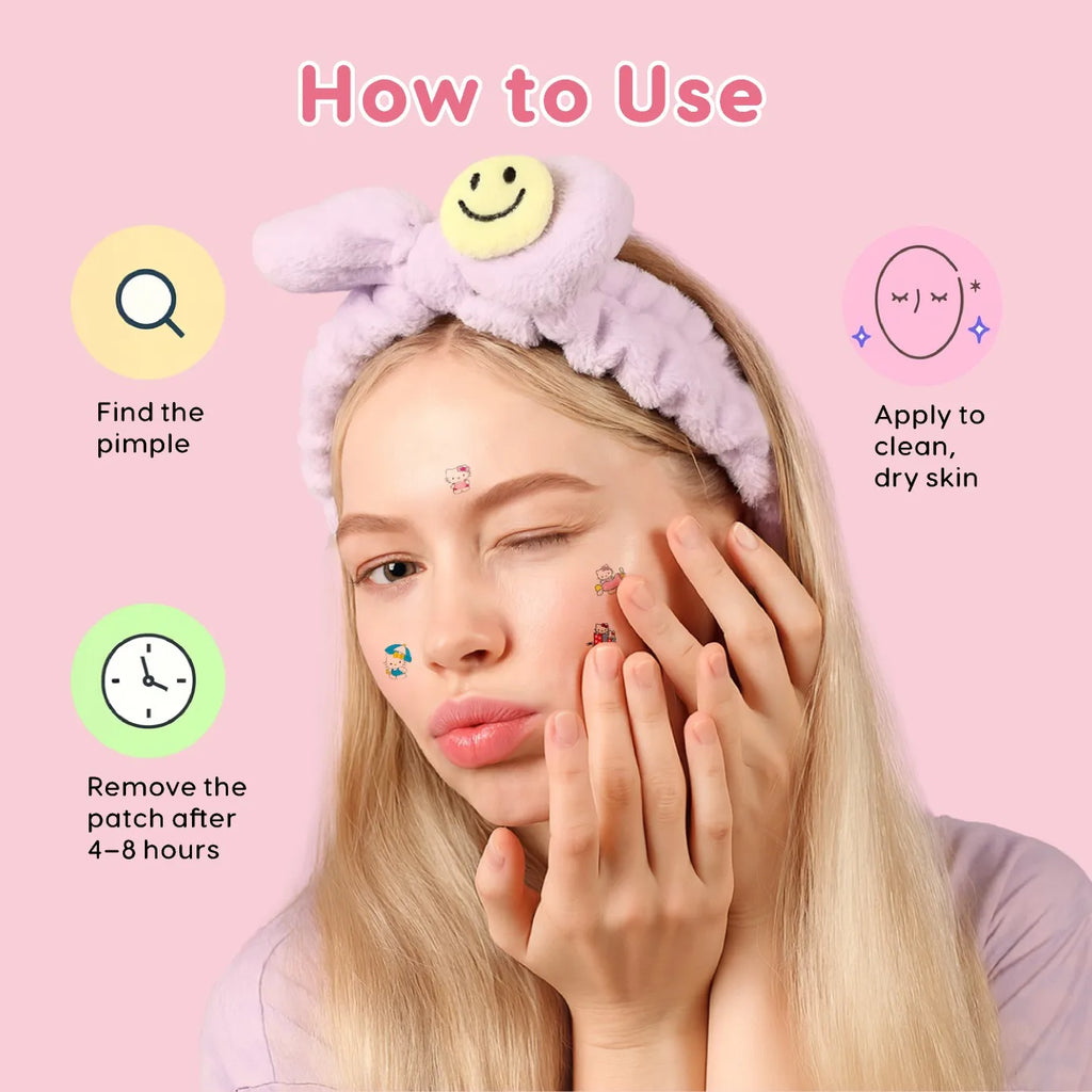 Acne patches, acne stickers, facial acne patches, concealer, concealer stickers 125PCS hello kitty