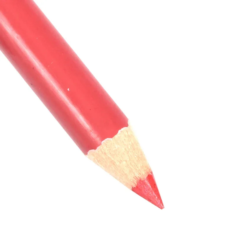 Red velvet matte lip liner and lipstick pencil for long-lasting, waterproof makeup.
