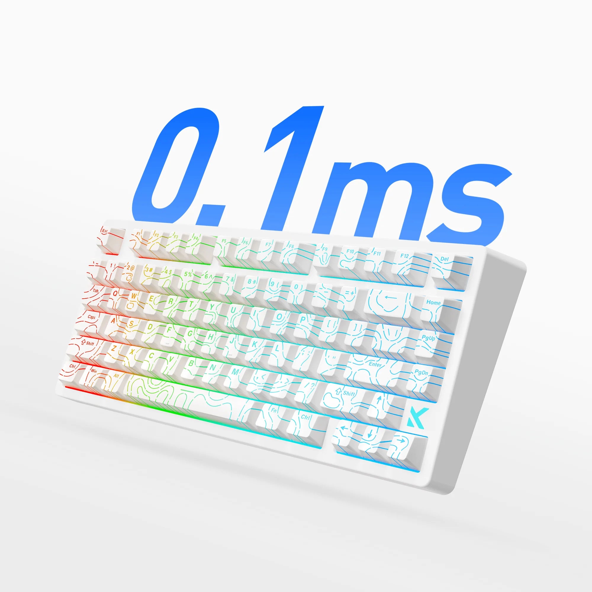 MCHOSE JET75  Magnetic Switch Gaming Keyboard Hall Effect Hot-Swappable Customized RGB Snap Tap 0.1ms Latency 8kHz Polling Rate
