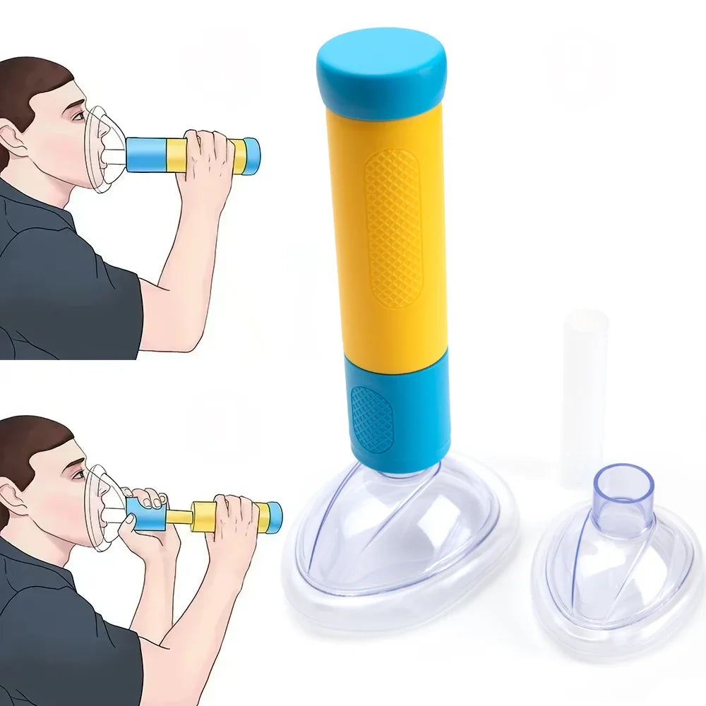 Choking Rescue Device | Manual Anti-Asphyxia Tool | Blue Tidesmit Relaxation Treatment Yellow Manual Tidesmit