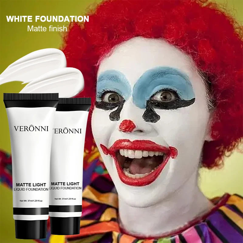 Tidesmit white liquid foundation for full coverage cosplay makeup and long-lasting brightening face concealer