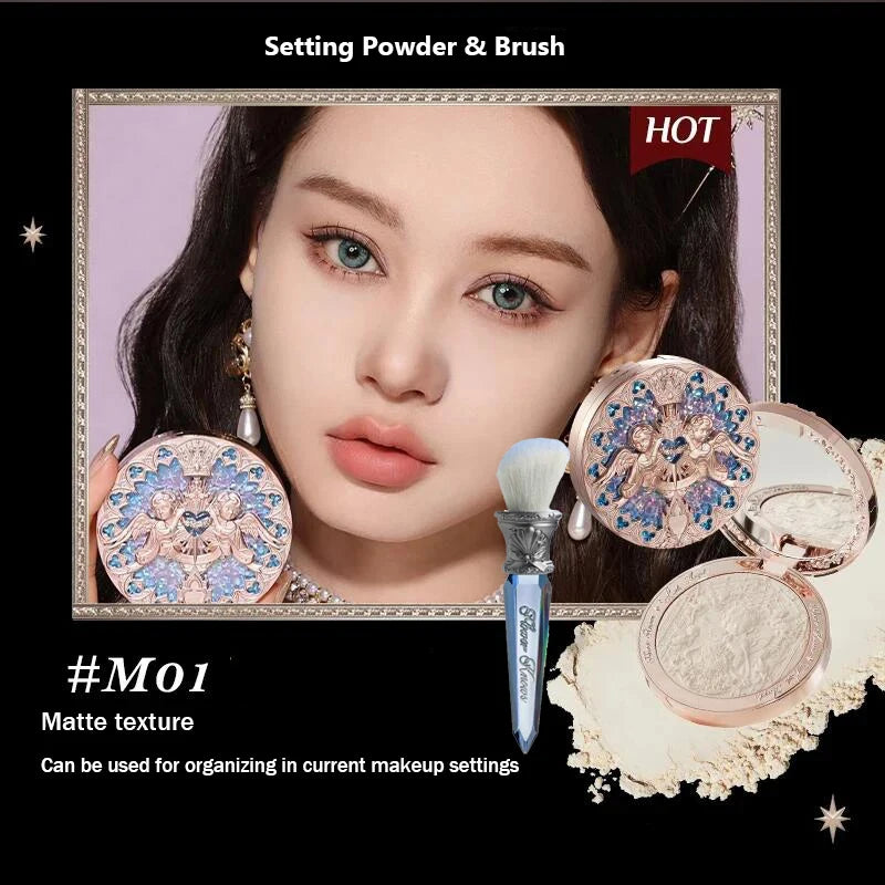 Tidesmit Flower Knows Little Angel relief highlighter palette shade swatch for face makeup contour and illumination