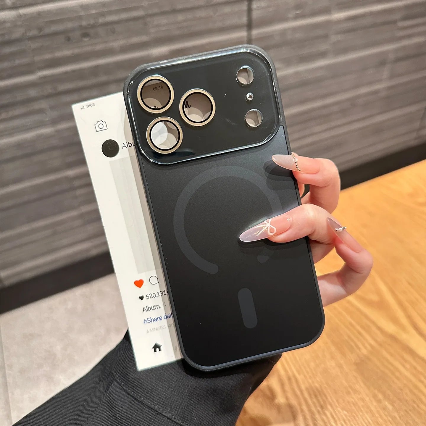 Magnetic iPhone 16 Pro Case with Matte Electroplating and Lens Protection Tidesmit