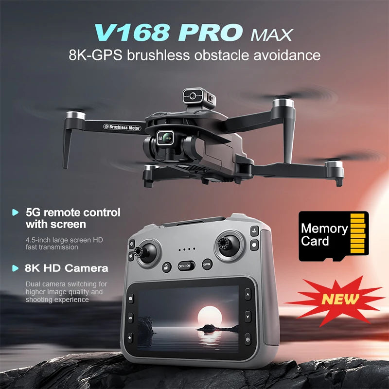 Tidesmit 8K GPS Drone with Camera, Brushless Motor & Foldable Frame Tidesmit