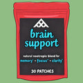 Brain Support Transdermal Patches Concentrated Ashwagandha Root, Ginkgo Biloba Monnieri Emory and Focus Support 30 Patches