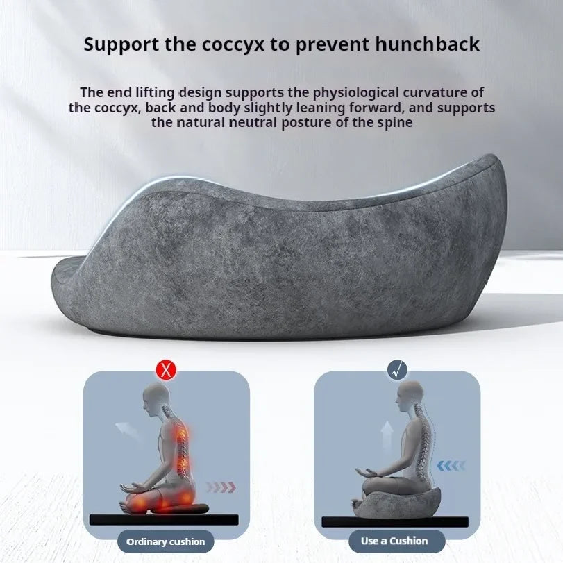 Ergonomic Meditation Cushion 60x60x22cm Memory Foam Floor Seat Pillow for Tailbone & Hip Support Comfortable Yoga Floor Chair