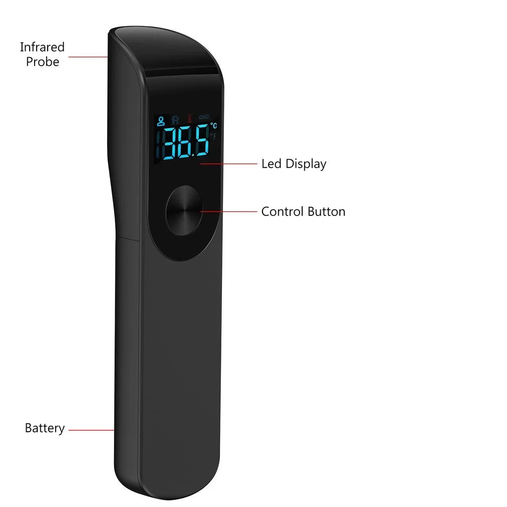 Digital Infrared Thermometer Forehead Body Non-Contact Fever Thermometers Or Medical Portable Finger Pulse Oximeter Blood Oxygen