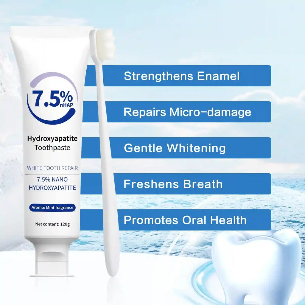 Tidesmit 120g Hydroxyapatite whitening toothpaste and pen kit for intensive stain removal and oral repair