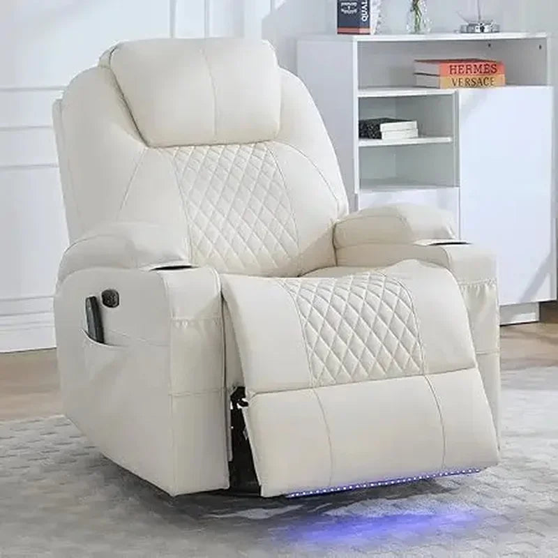 Massage Recliner Chair with Heat Therapy and USB - Tidesmit Massage Chairs Beige Tidesmit