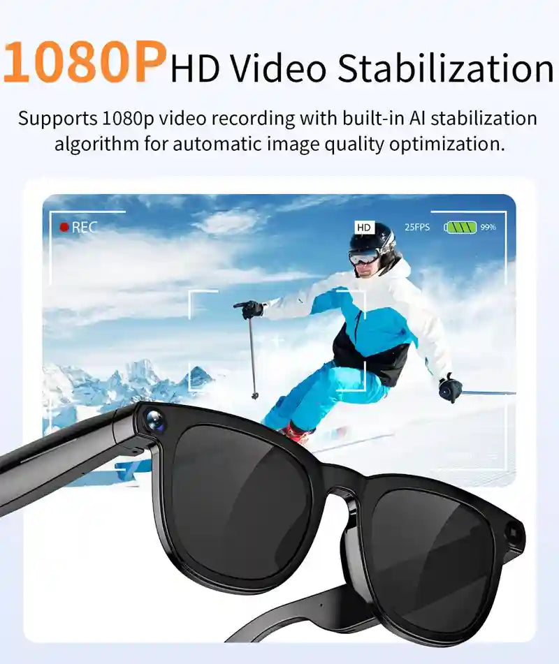 AI Smart Glasses with Real-Time Translation & 4K Camera | Tidesmit Tidesmit