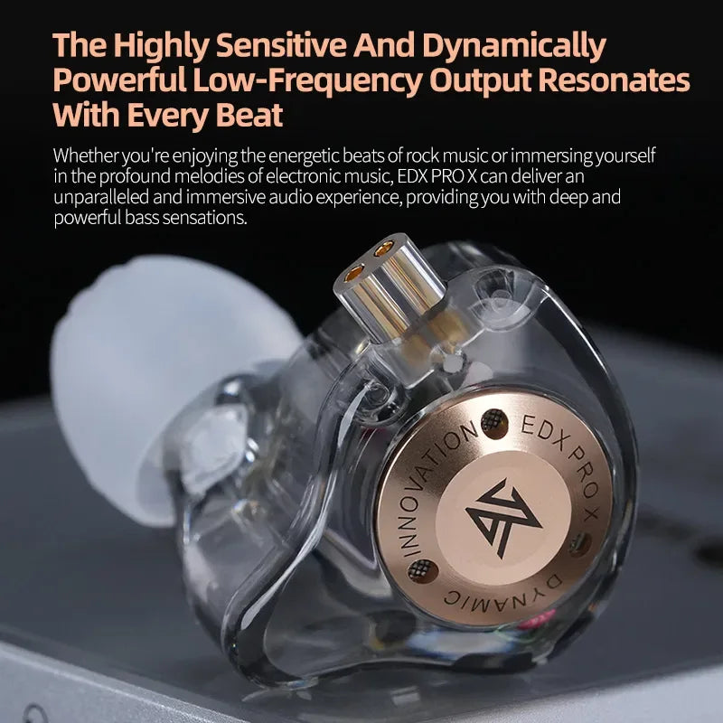 Wired HiFi Earphones with Mic: Dynamic Stereo Bass - Tidesmit Tidesmit