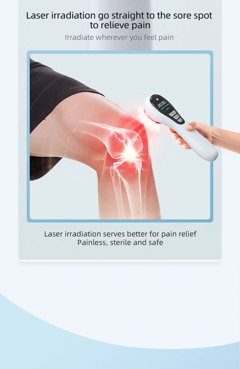 Hand-held Physical Treatment LllT Low-level Infrared Red Light Cold Laser Therapy Device For Relieve Neck Back Arthritis Pain