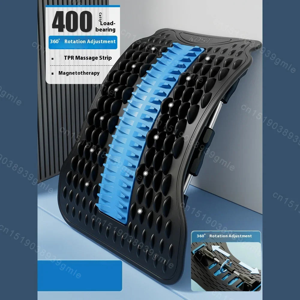 Back Stretcher for Lumbar Pain Relief with 12 Magnetic Acupressure Points Relaxation Treatment C Tidesmit