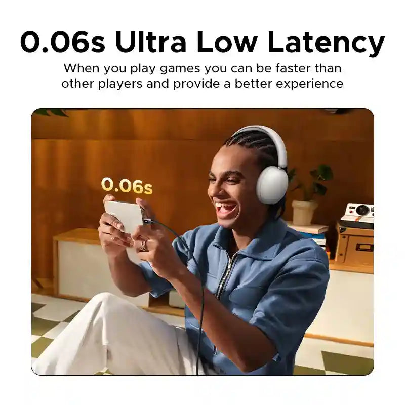 Tidesmit Wireless Headphones: 80H Playtime HiFi Over-Ear Bluetooth Audio Tidesmit