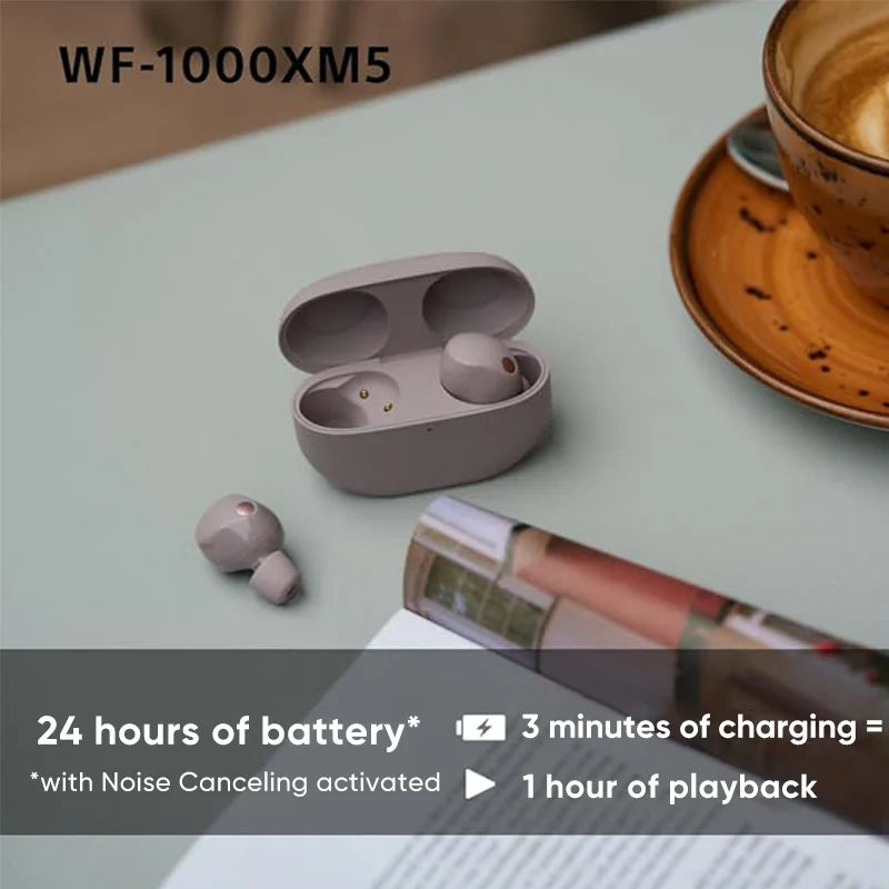 Sony WF-1000XM5 Wireless Headphones with Industry-Leading Noise Cancellation Tidesmit