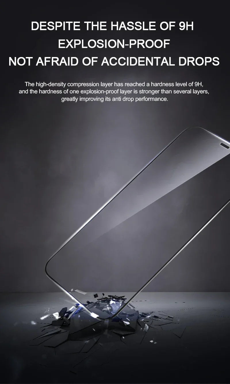 iPhone Screen Protector 2 Pack - 9H Tempered Glass HD Clear Film Tidesmit