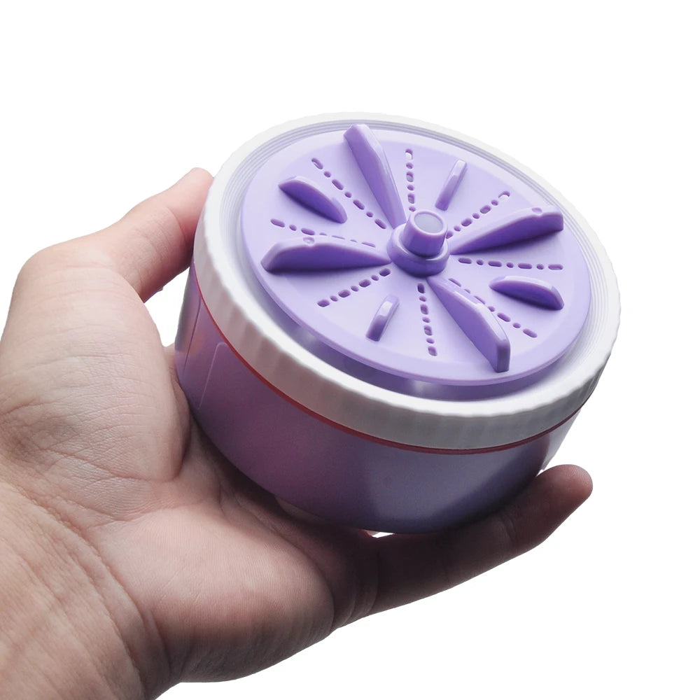 Tidesmit portable mini USB washing machine with 3-gear timer and rotating turbo for small items like socks or underwear