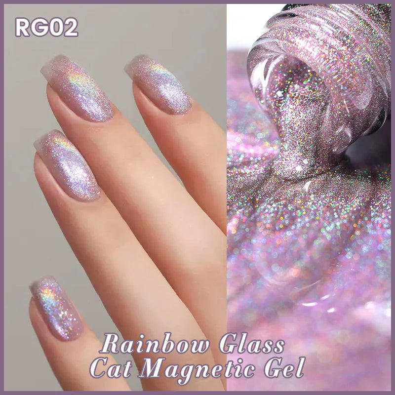 9D Cat Eye Gel Polish Magnetic UV LED Varnish for Professional Manicure Permanent Makeup Machines RG02-10ml Tidesmit