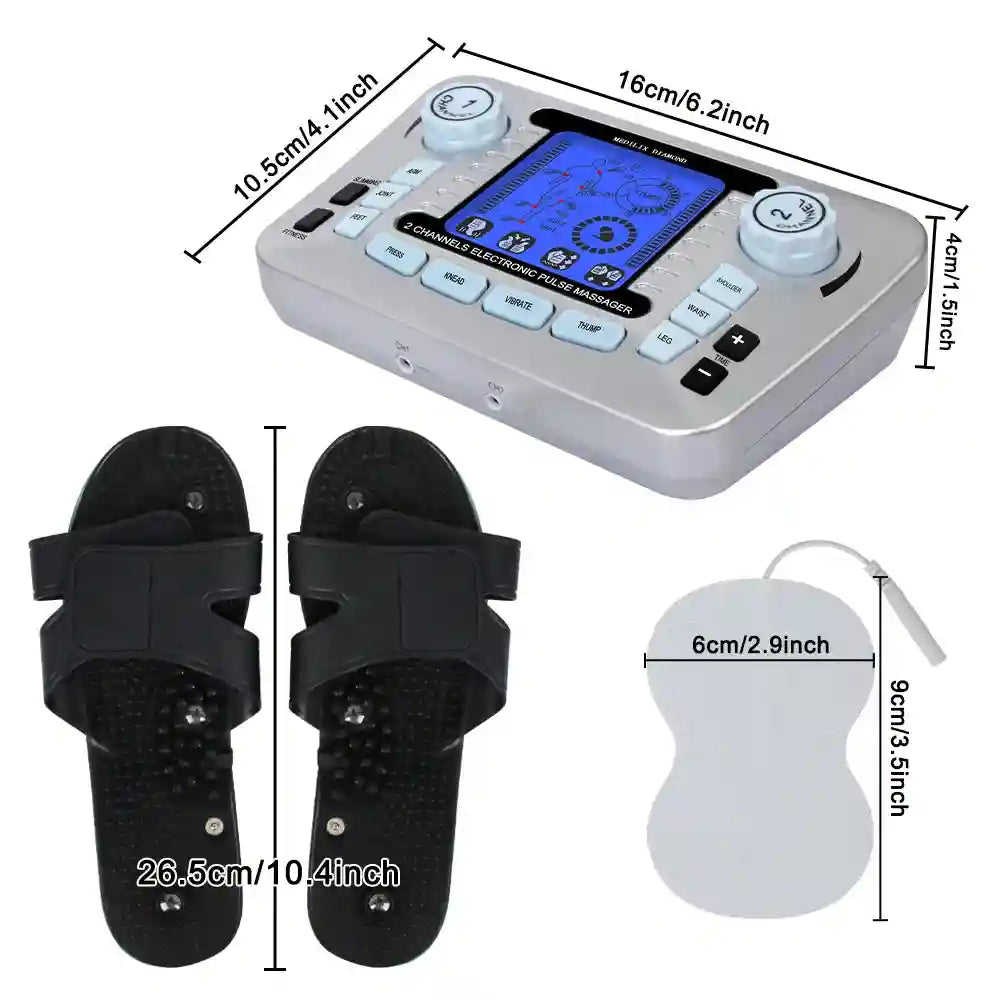 Electric Pulse Neck Massager with Heat Therapy - Rechargeable Pain Relief Eye Massage Instrument Tidesmit