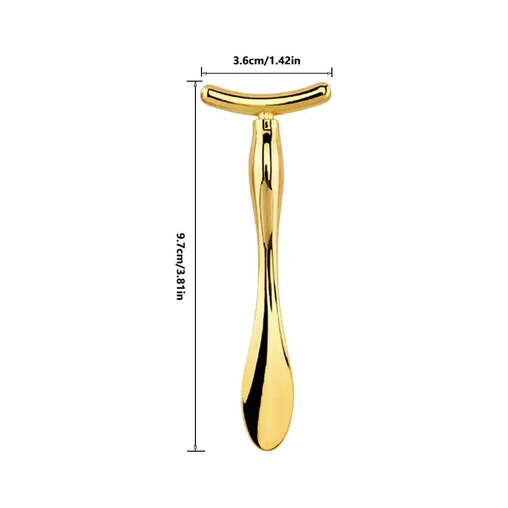 Eye Massage Stick for Dark Circles & Face Lifting - Tidesmit Eye Massage Instrument 1pc gold T Tidesmit