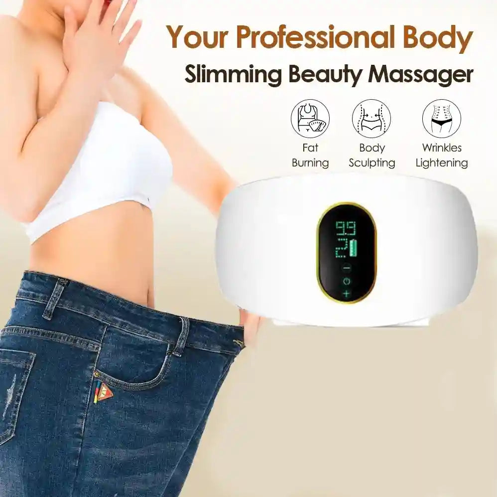Abdominal Slimming Massage Belt - Rechargeable Heat Therapy Massager Massage Roller Tidesmit