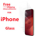 4PCS Full Cover Tempered Glass For iPhone 17 16 15 14 13 12 11 Pro Max 16E Screen Protector For iPhone 13 12 Mini XR X XS MAX AE 4PCS High Definition Tidesmit