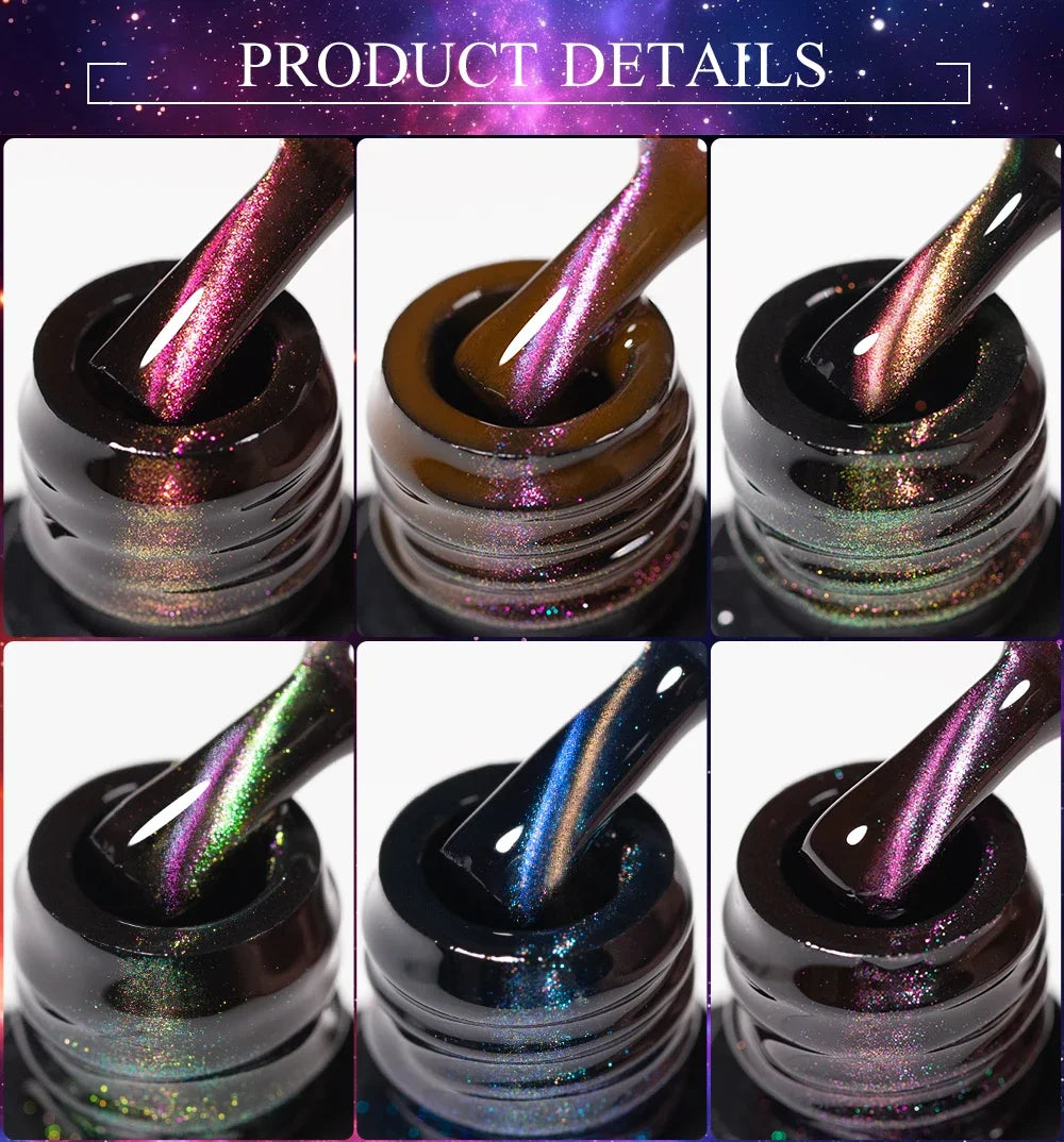 Cat Eye Magnetic Gel Polish 7.5ml - Professional Long-Lasting Nail Art Permanent Makeup Machines Tidesmit
