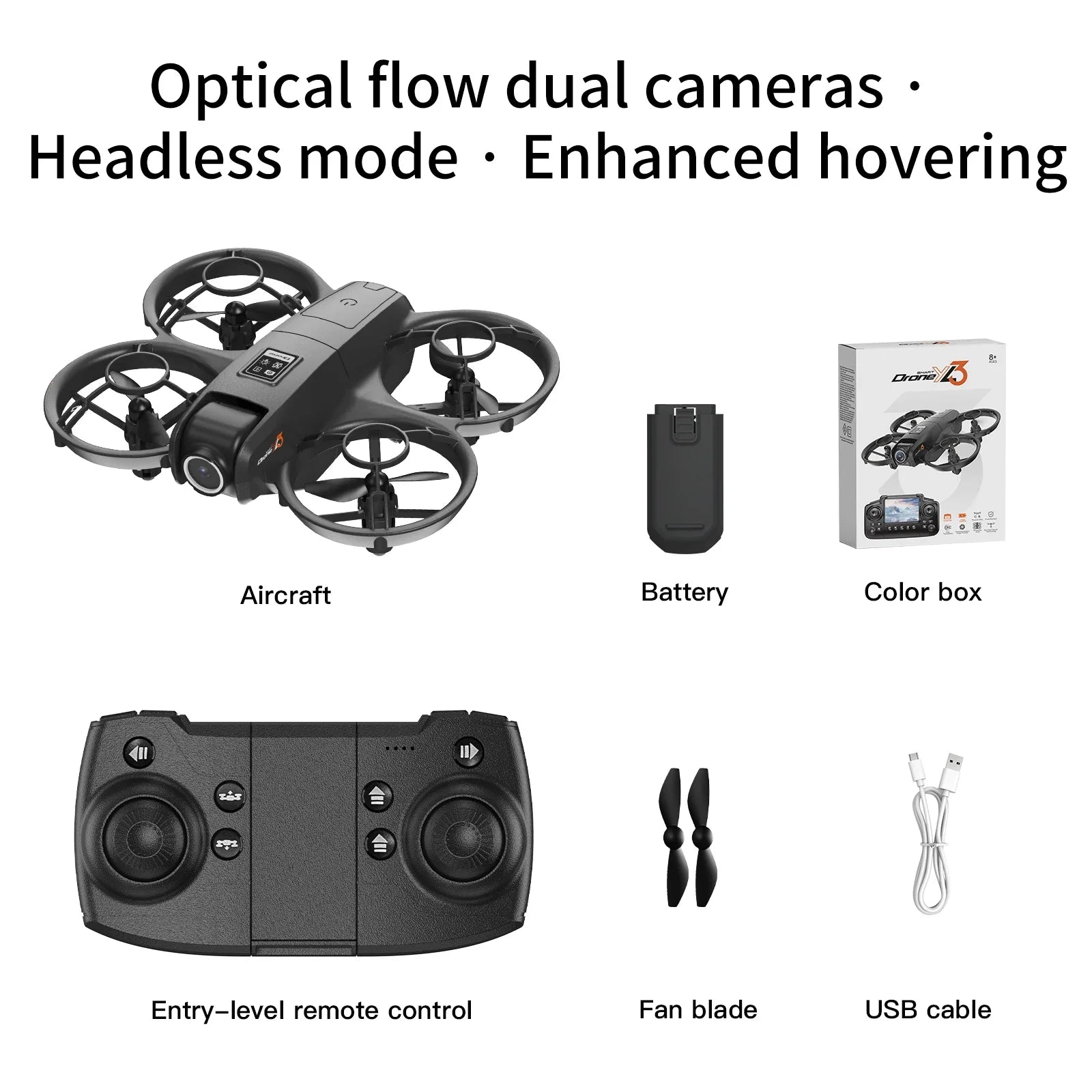 4K Camera Drone for Kids with Screen - Foldable Remote Control Quadcopter Black-4K-1B Tidesmit