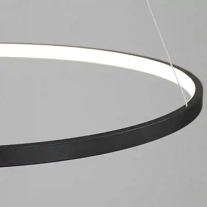 Modern LED Ring Light – Minimalist Dimmable Chandelier for Studio Tidesmit