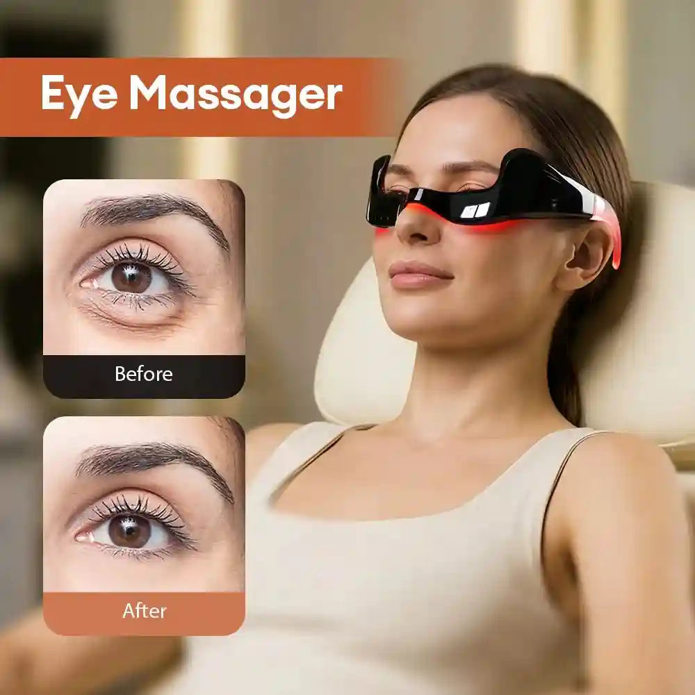 Electric Eye Massager with Heat Therapy - Rechargeable Muscle Relief Eye Massage Instrument Tidesmit