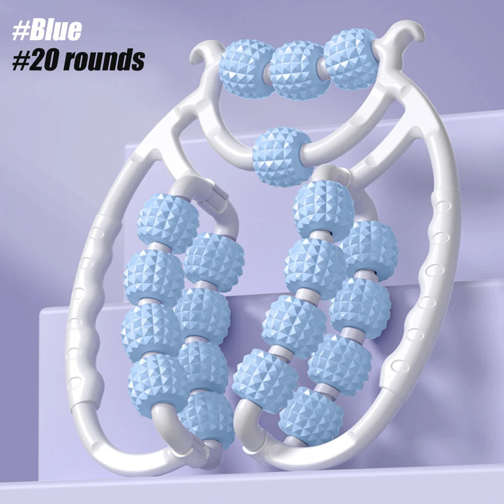 Trigger Point Massage Roller Stick for Deep Tissue Recovery (20cm) Relaxation Treatment blue-20 Tidesmit