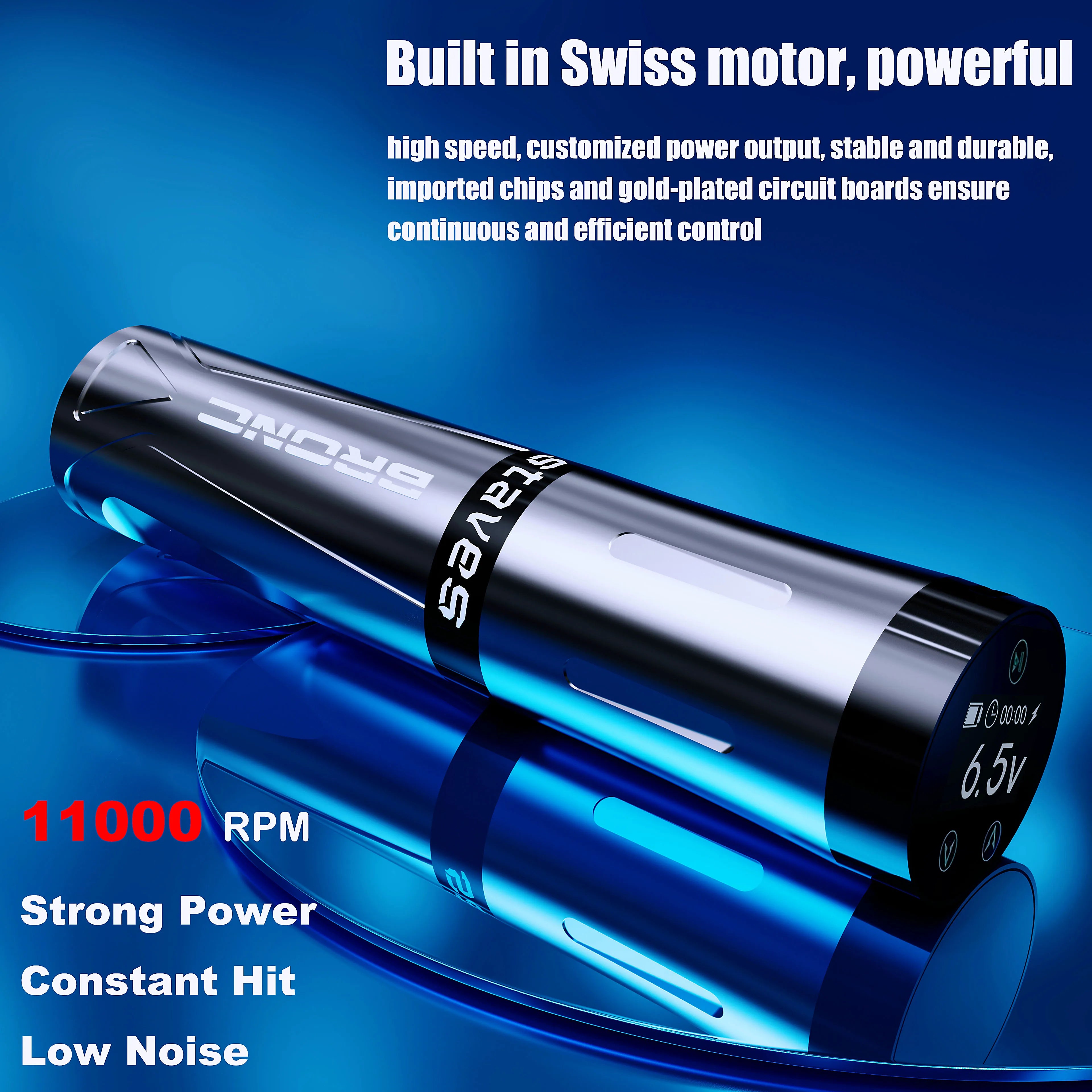 Wireless PMU Machine for Permanent Makeup - 1800mAh Battery Permanent Makeup Machines Tidesmit