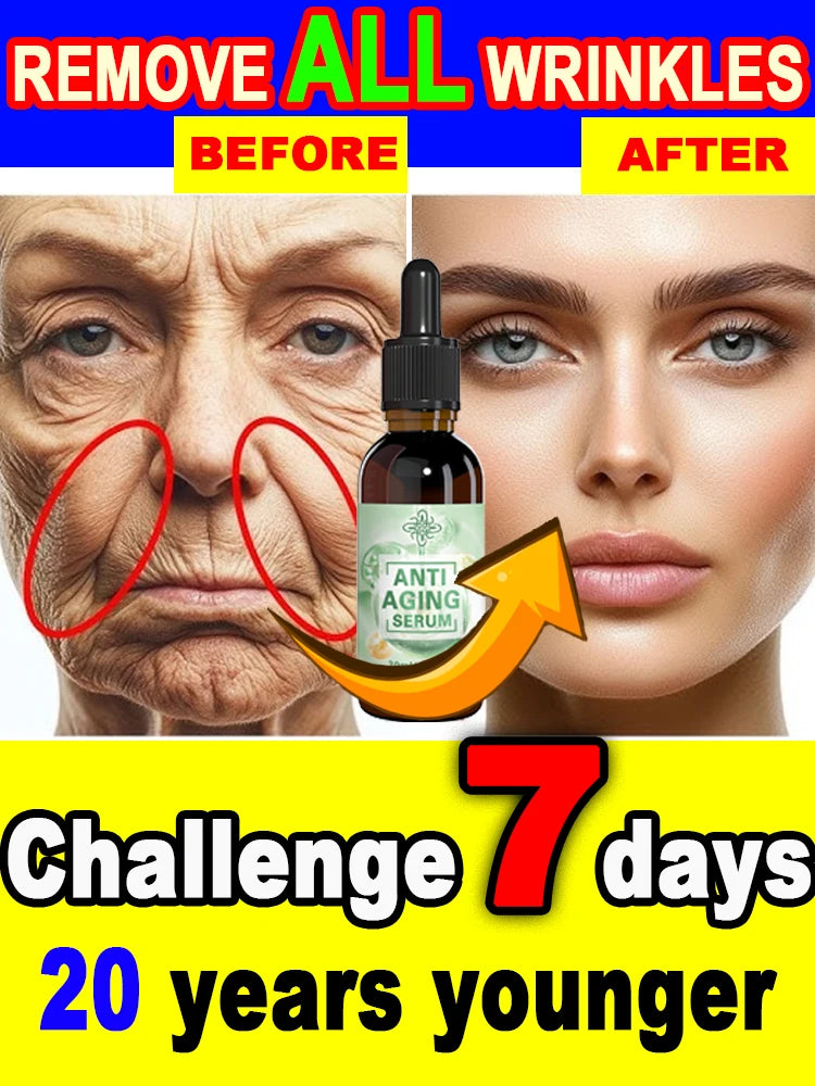 Tidesmit anti-aging serum for wrinkle removal, skin tightening, and youthful rejuvenation before and after results.