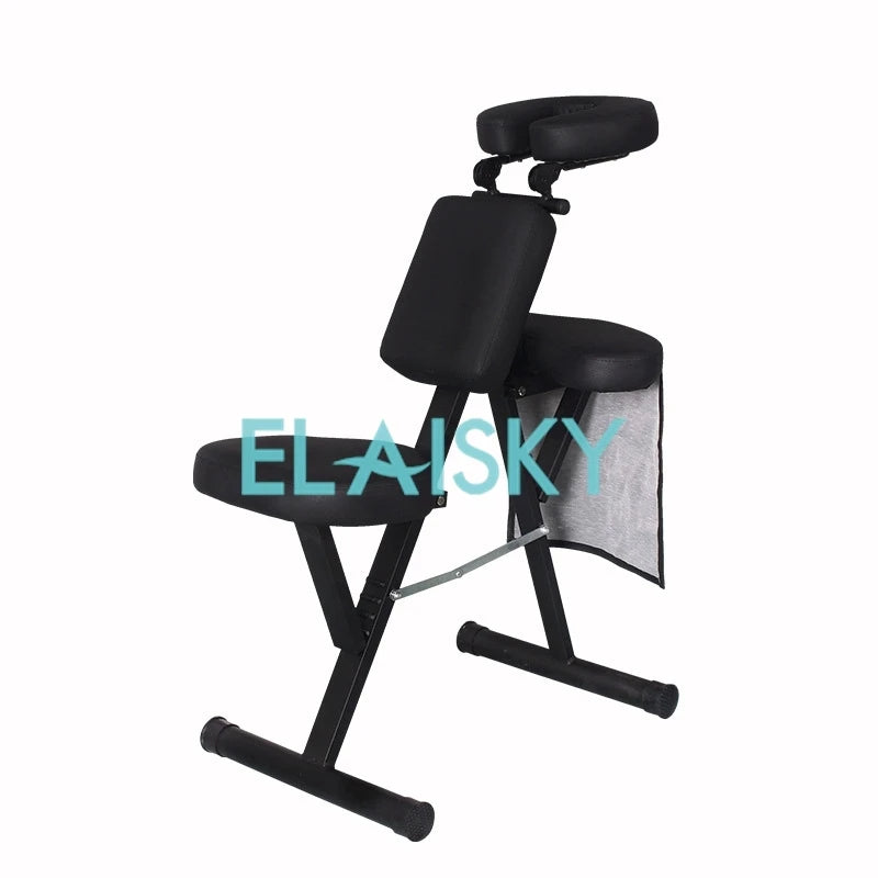 Portable Massage Chair - Foldable Deep Tissue Treatment Table (Black) Massage Chairs Tidesmit