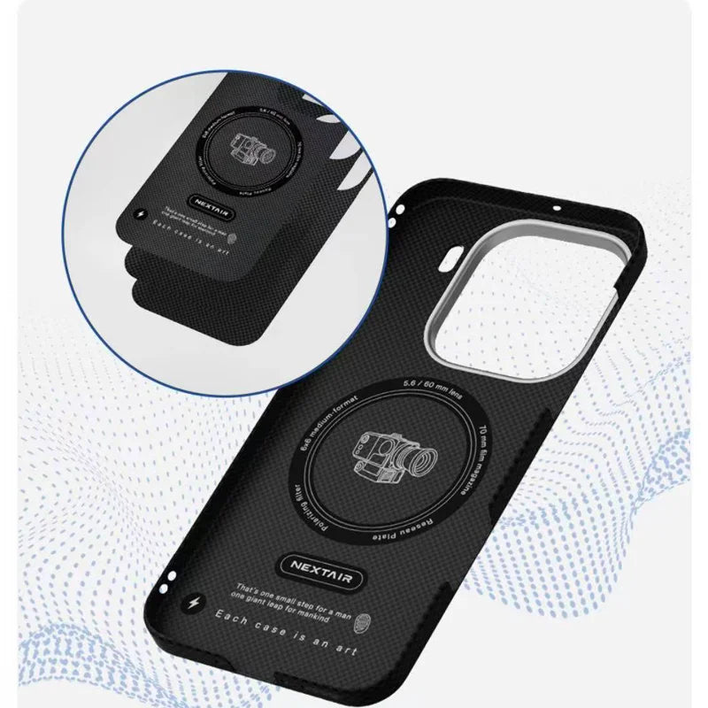 OPPO Find X9 Pro Case - Slim Carbon Fiber Military Grade Protection Tidesmit