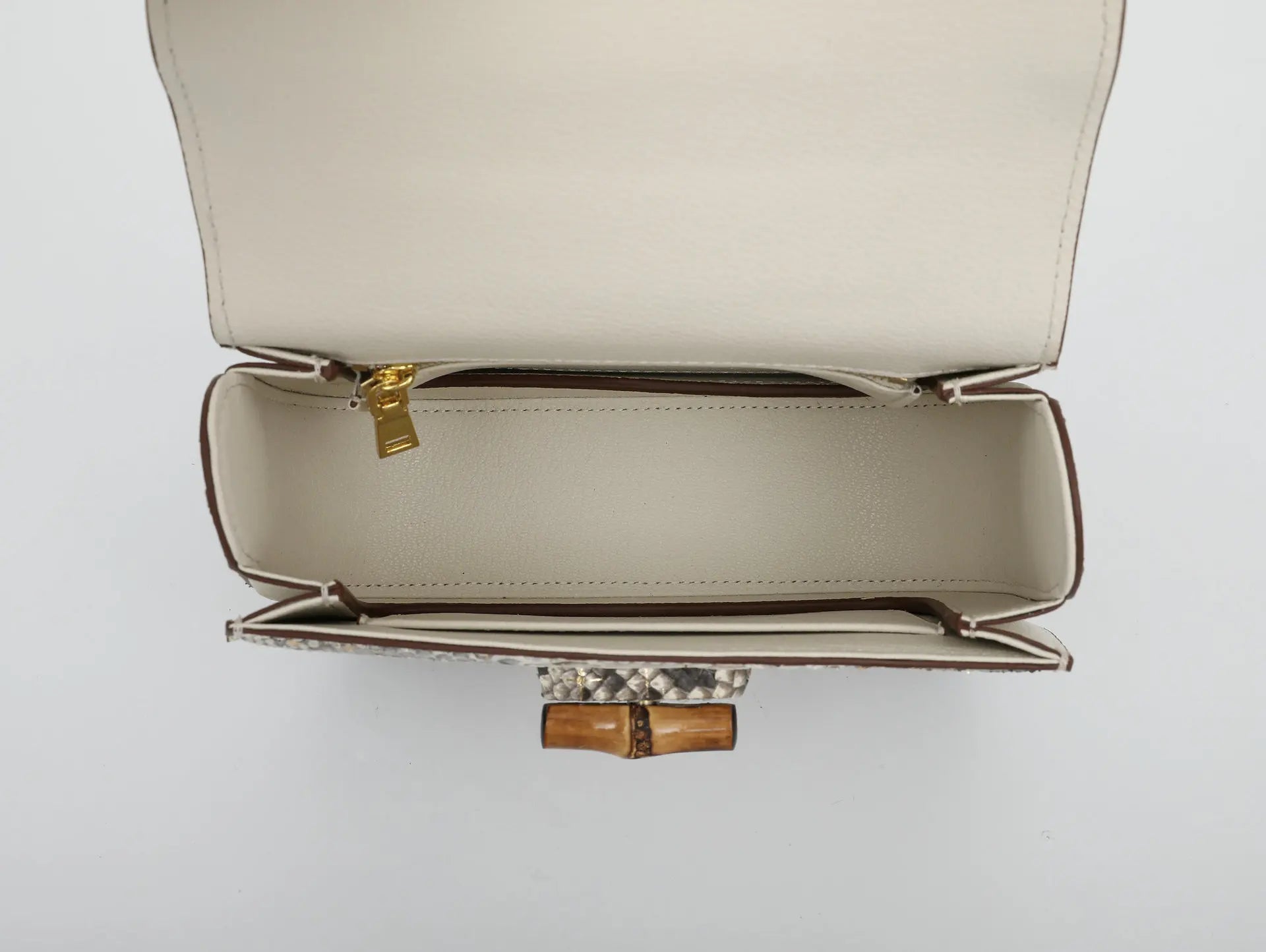 New Fashionable Women's Handbag Hand-held Bamboo Versatile Crossbody Bags Female Genuine Leather Handbags Woman Bags Top-handles