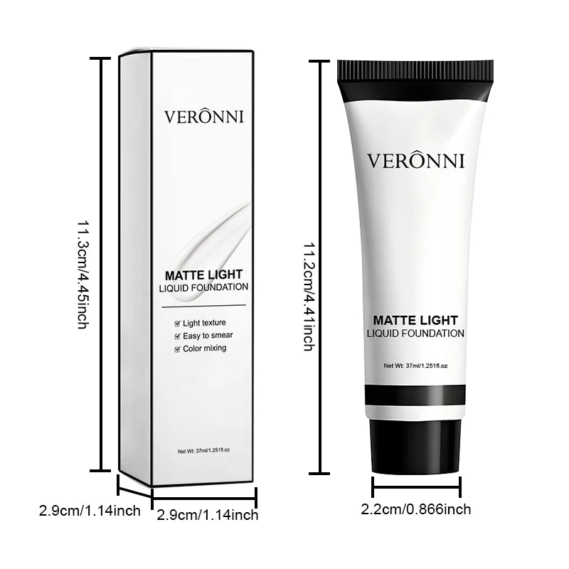Tidesmit white liquid foundation for full coverage cosplay makeup featuring a brightening long-lasting formula