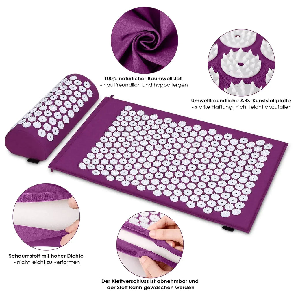 1PC/SET Massager Cushion Acupressure Mat Pillow Relieve Stress Back Pain Massage for Acupuncture Yoga Muscle Relaxation