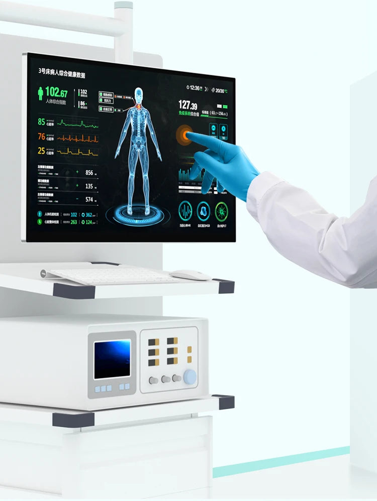 18.5'' 1080p 400nits VESA Mount Medical Grade Portable Monitor Touch Screen for Medical Equipment Fetal Detector Metal Frame